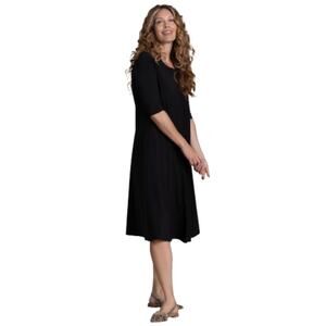 Sympli Fit & Flare Dress Size 10 Color Black